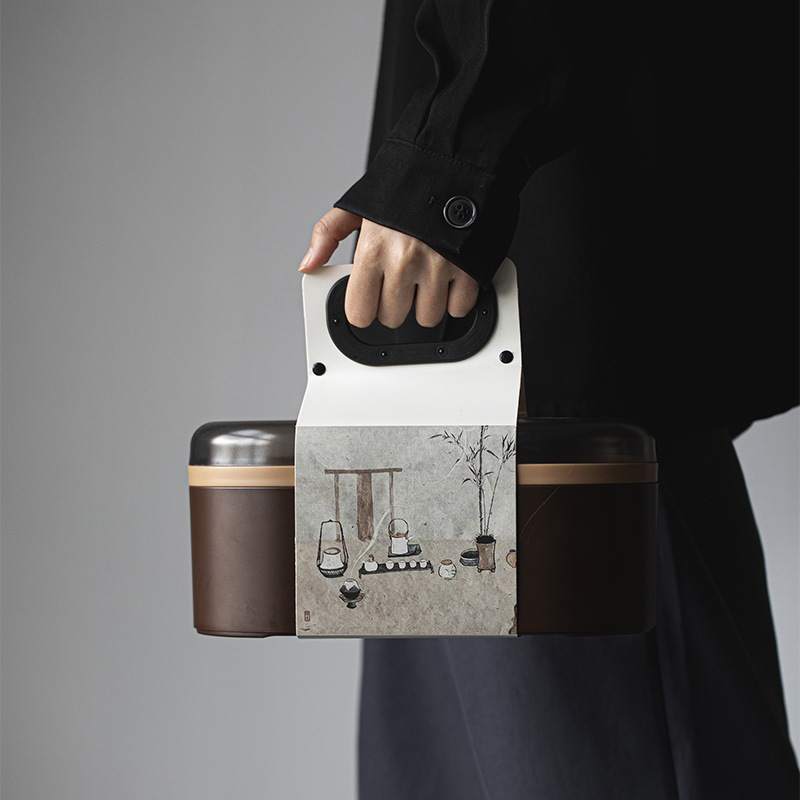 Outdoor Portable Ceramic You Xian Travel Tea Set