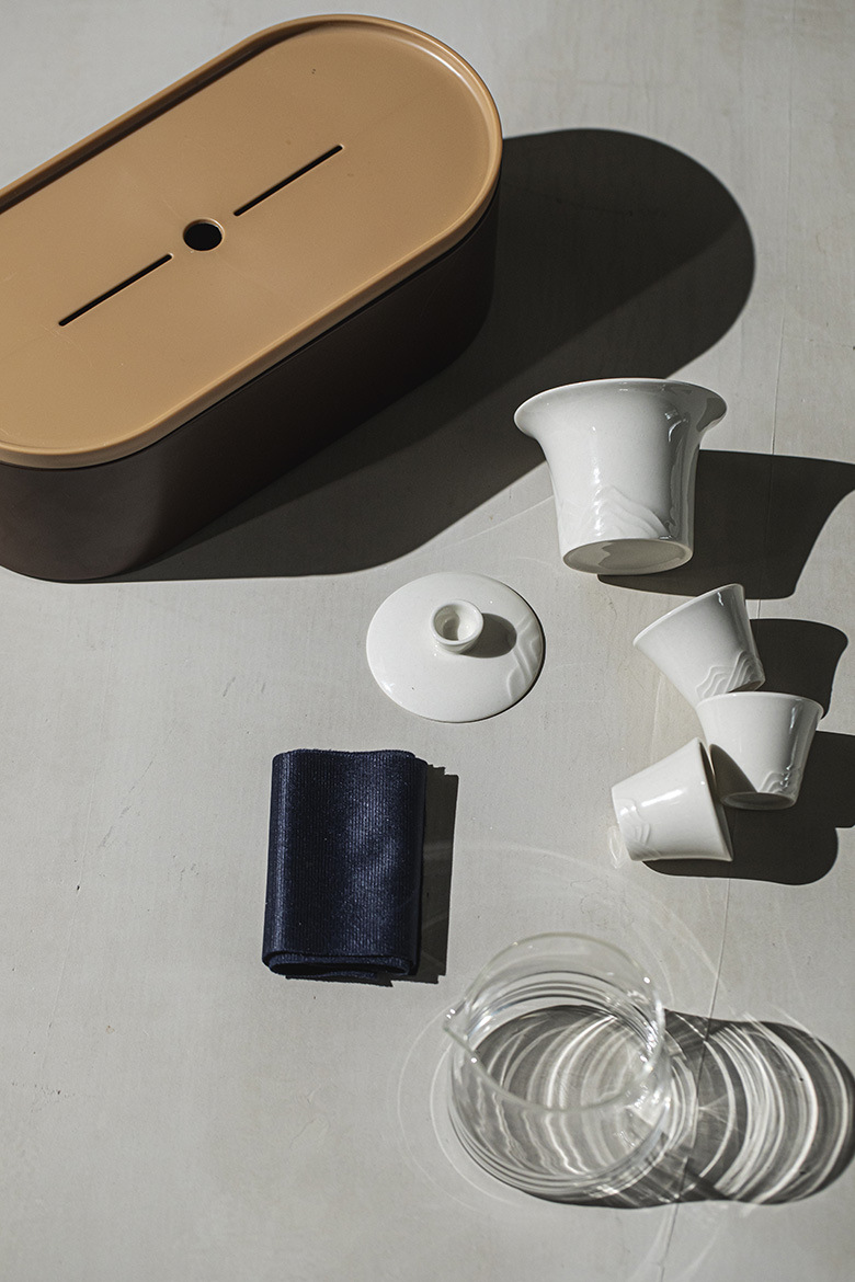 Outdoor Portable Ceramic You Xian Travel Tea Set