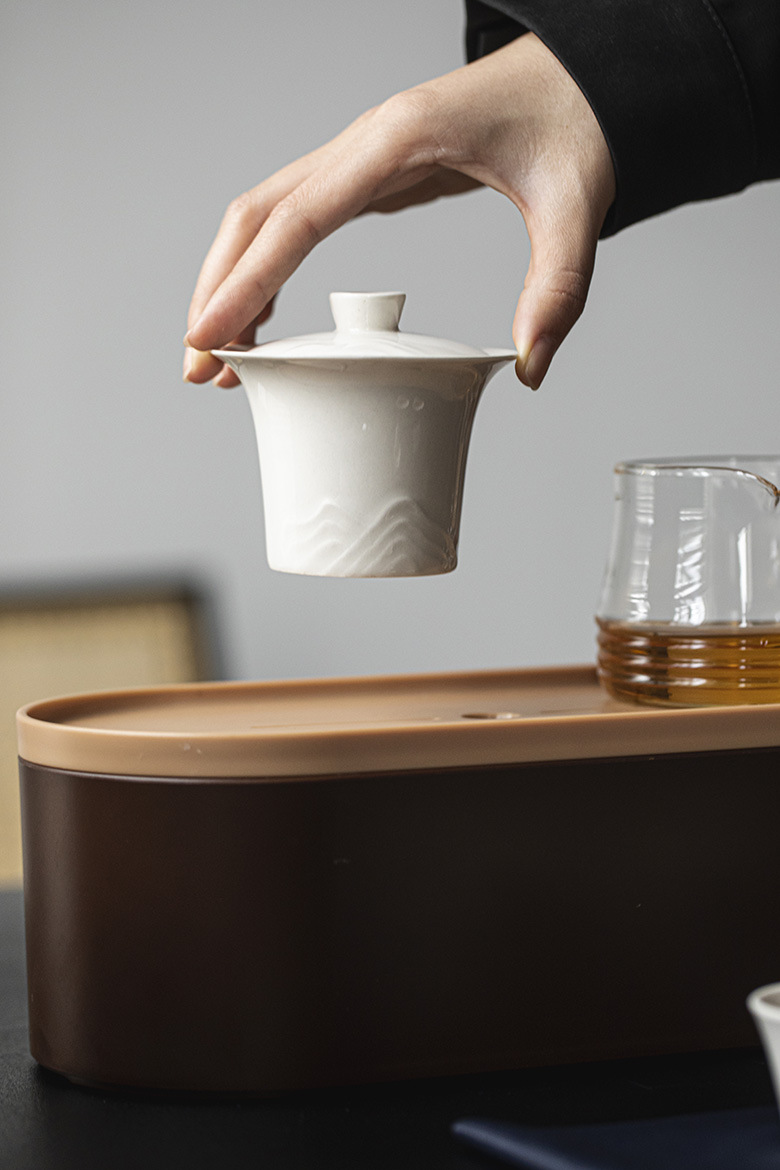 Outdoor Portable Ceramic You Xian Travel Tea Set