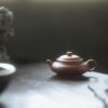 Half Handmade Xiao Hong Ni Short Pan Hu 90ml Yixing Teapot