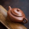 Half Handmade Xiao Hong Ni Short Pan Hu 90ml Yixing Teapot