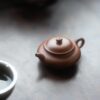 Half Handmade Xiao Hong Ni Short Pan Hu 90ml Yixing Teapot