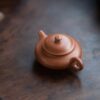 Half Handmade Xiao Hong Ni Short Pan Hu 90ml Yixing Teapot