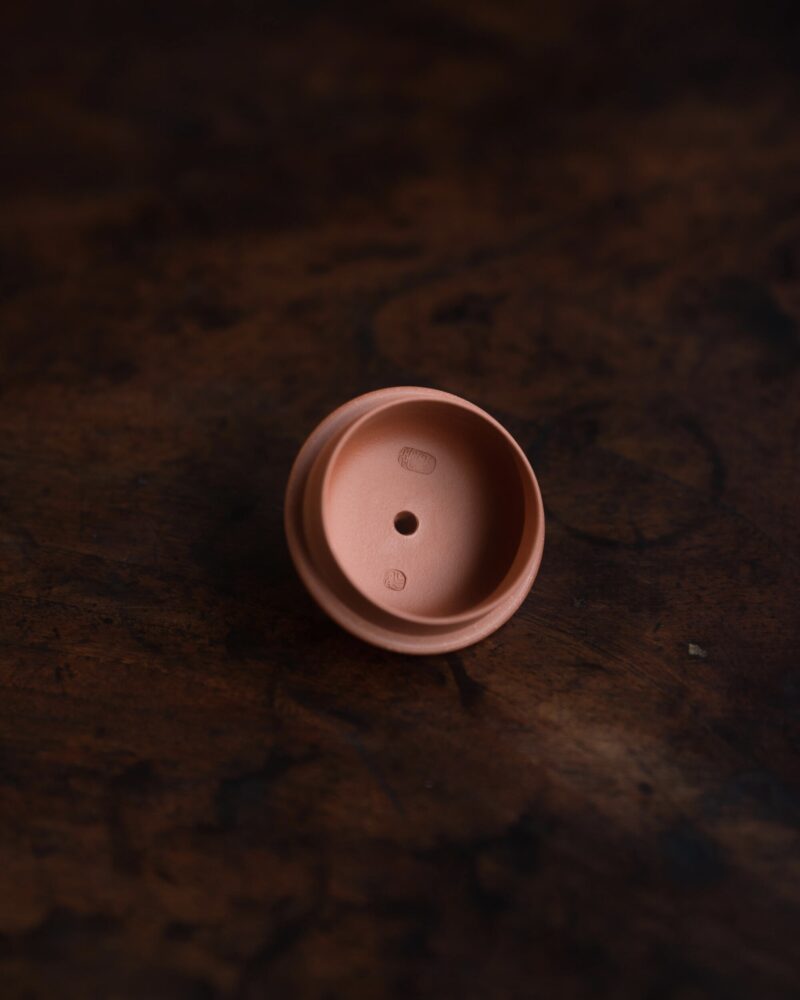 Half Handmade Xiao Hong Ni Short Pan Hu 90ml Yixing Teapot