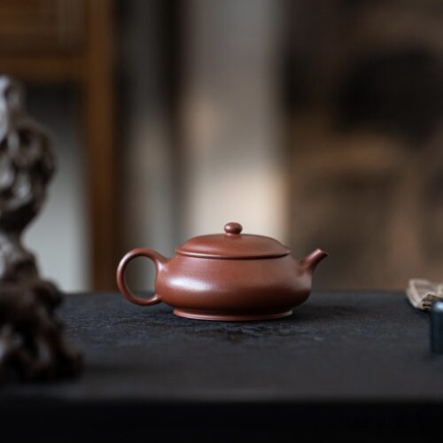 759 (7) Fully Handmade Aged Zhuni Wu Tang Ming Lu 120ml Yixing Teapot