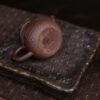 764 (7) Wood Fired Aged Rock Clay Pear 75ml Chinese Teapot