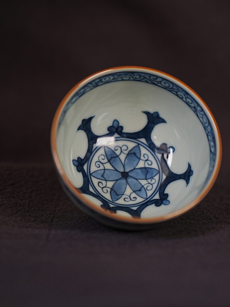 Fully Hand-Painted Yongle Chicken Heart 70ml Host Tea Cup