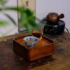 Fully Hand-Painted Qinghua Ceramics Twined Qiu Kui 80ml Host Tea Cup