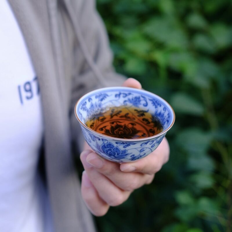 Fully Hand Painted Twined Lotus 75ml Wo Zu Tea Cup (4) Fully Hand Painted Twined Lotus 75ml Wo Zu Tea Cup