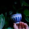 Fully Hand-Painted Yongle Chicken Heart 70ml Host Tea Cup