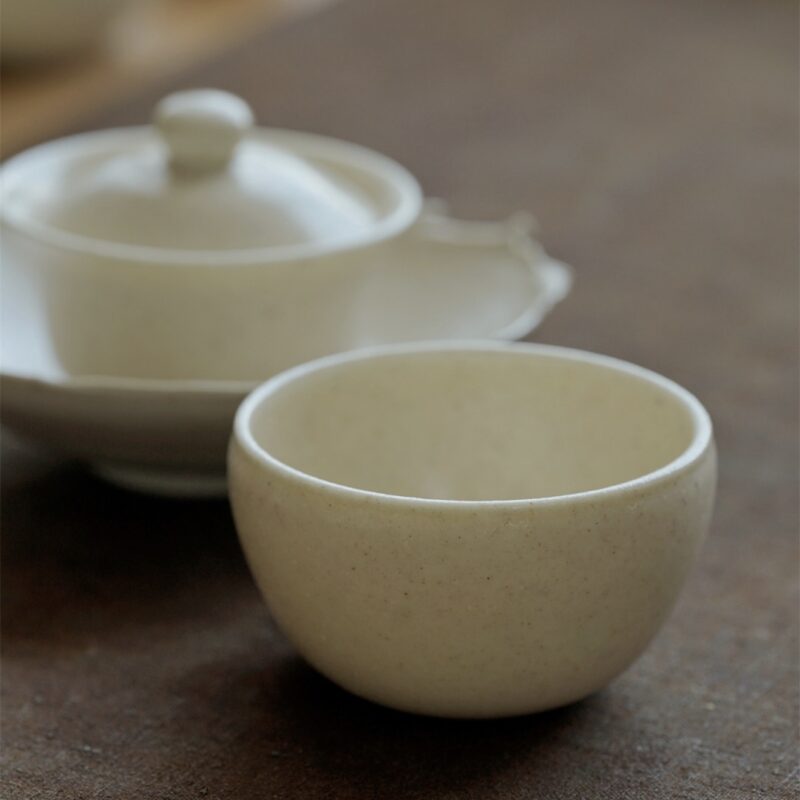 Handmade Ceramic Bun 60ml Gaiwan (3) Handmade Ceramic Bun 60ml Gaiwan