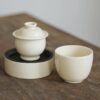 Handmade Ceramic Linglan 120ml Gaiwan (1) Handmade Ceramic Linglan 120ml Gaiwan