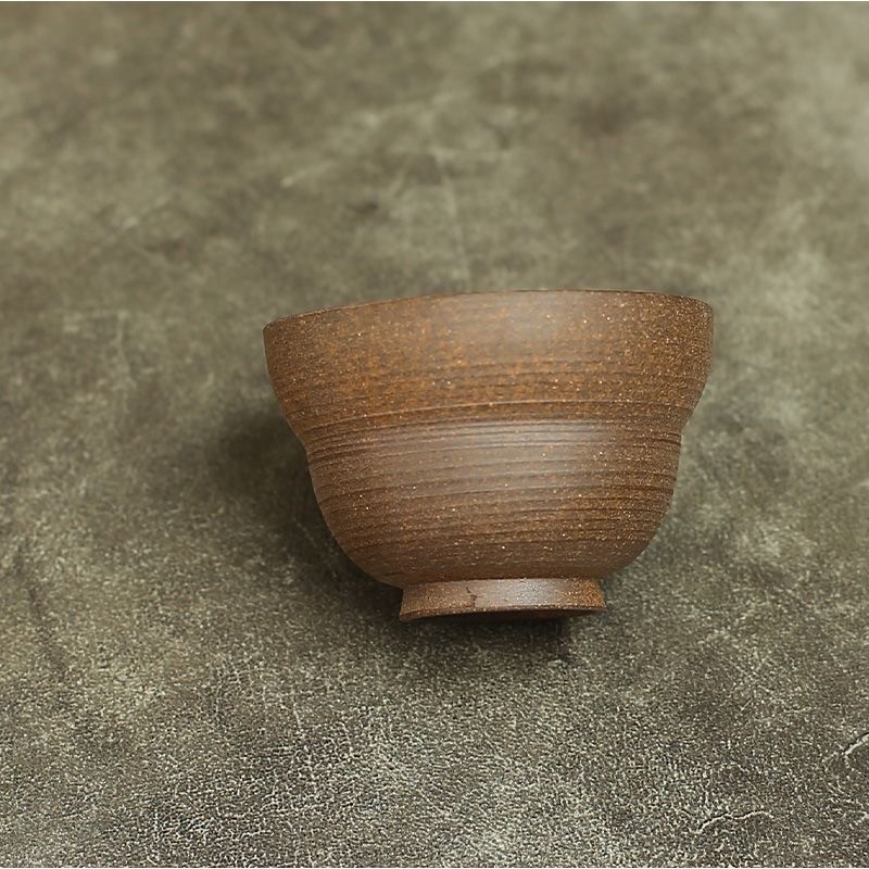 Handmade Unglazed Aged Rock Clay Chan Ding 80ml Gaiwan