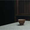 HandmadeUnglazed-Aged-Rock-Clay-Gourd-60ml-Tea-Cup-5 Handmade Unglazed Aged Rock Clay Yuan Bao 90ml Gaiwan