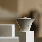 Powder Glaze Ceramic Moon River 130ml Gaiwan