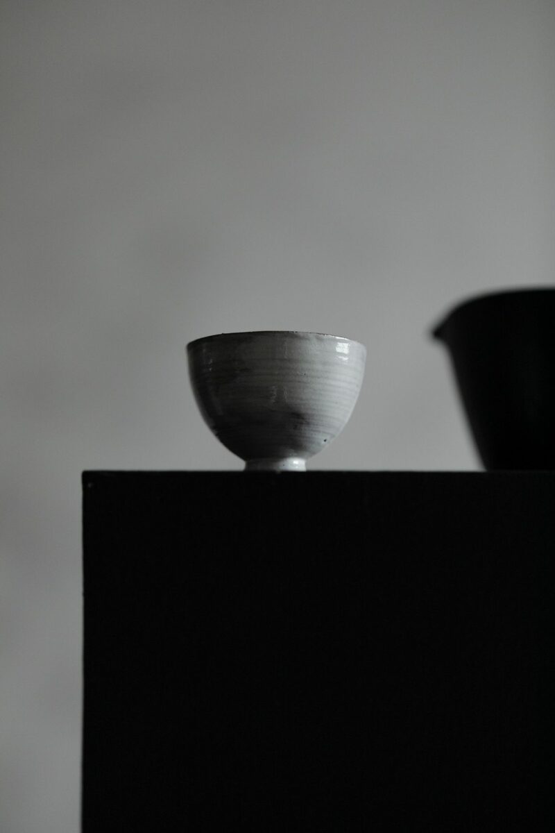 778 (11) Powder Glaze Ceramic 40ml High Foot Tea Cup