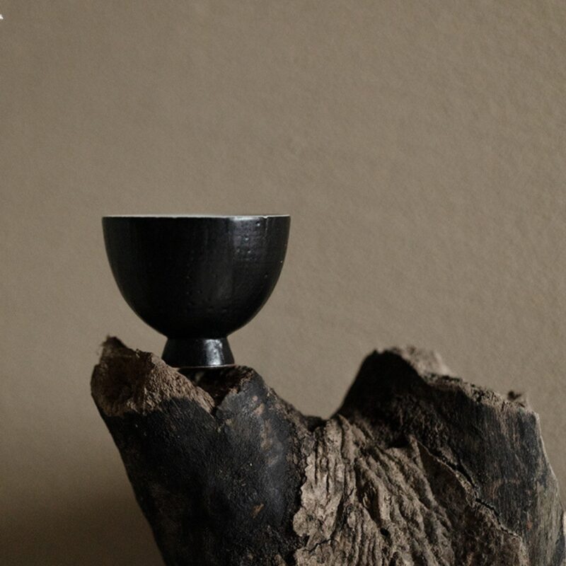 778 (2) Powder Glaze Ceramic 40ml High Foot Tea Cup