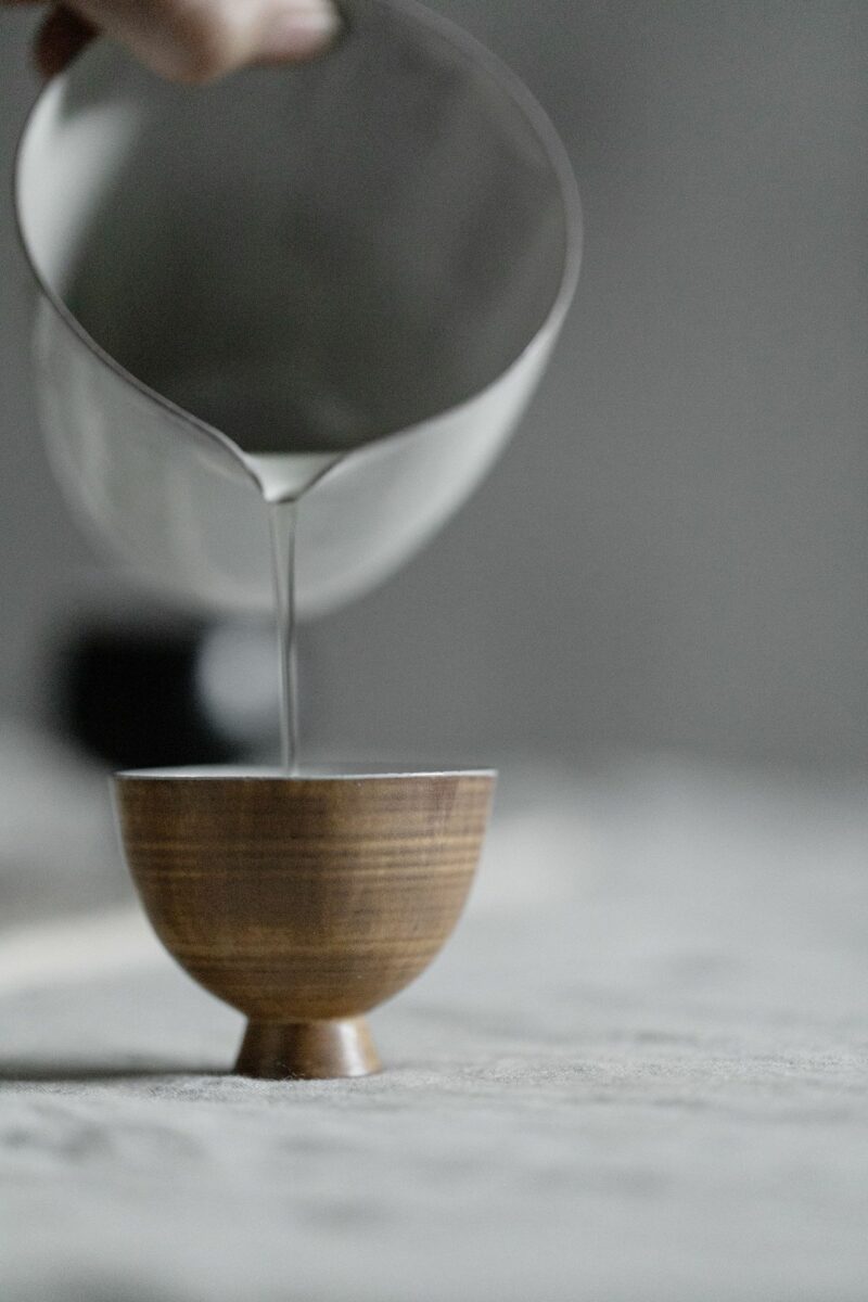 778 (22) Powder Glaze Ceramic 40ml High Foot Tea Cup