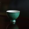 778 (5) Powder Glaze Ceramic 40ml High Foot Tea Cup