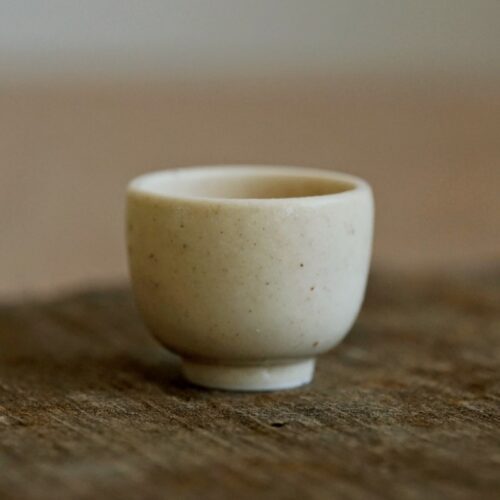 784 (1) Handmade Ceramic Milky White 25ml Tea Cup