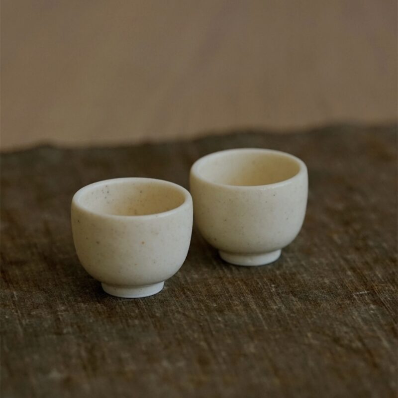 Handmade Ceramic Milky White 25ml Tea Cup