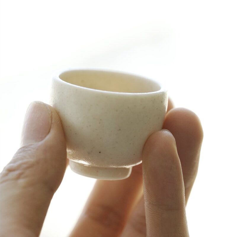 Handmade Ceramic Milky White 25ml Tea Cup