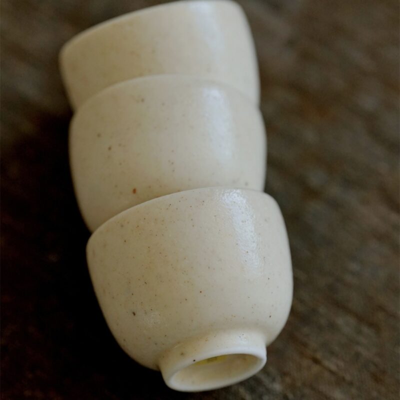 Handmade Ceramic Milky White 25ml Tea Cup