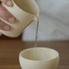 Handmade Ceramic Milky White 170ml Fair Cup Gong Dao Bei