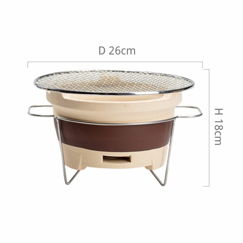 Vintage Crude Pottery  Charcoal Stove and Kettle