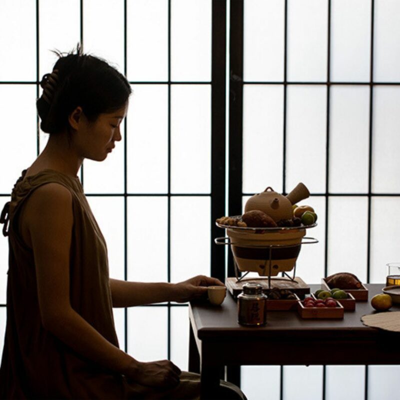 Vintage Crude Pottery  Charcoal Stove and Kettle