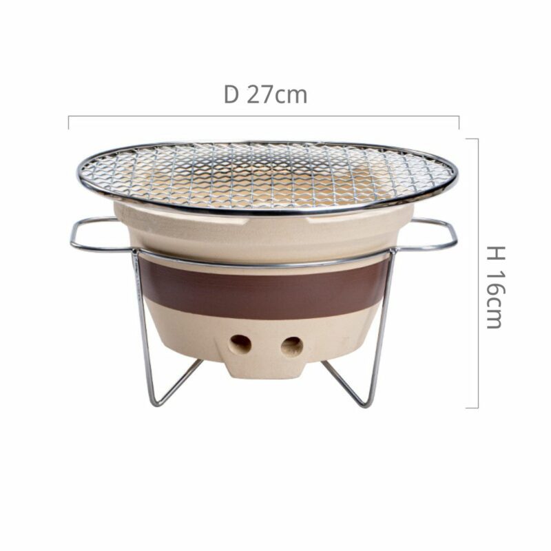 Vintage Crude Pottery  Charcoal Stove and Kettle