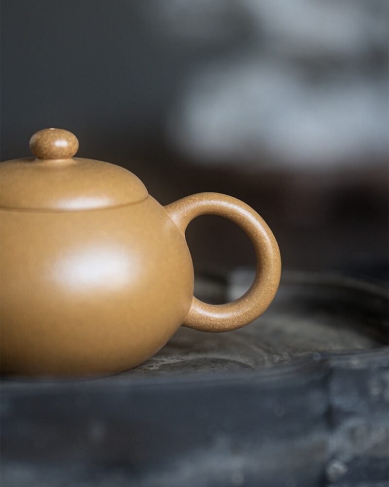 Half Handmade Duanni Gourd Wen Dan 140ml Yixing Teapot