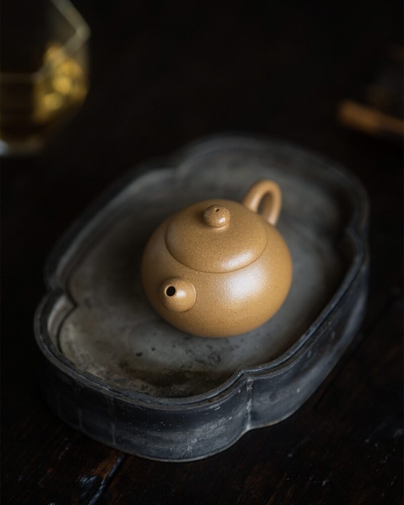 Half Handmade Duanni Gourd Wen Dan 140ml Yixing Teapot