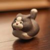 Handmade Zisha Yixing Clay Running Cats Tea Pet (25) Handmade Zisha Yixing Clay Running Cats Tea Pet