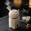 Chaozhou Style White Clay Serenity Charcoal Stove and Kettle