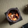 807 (6) Vintage Style Crude Pottery Xian Shan Charcoal Stove and Kettle