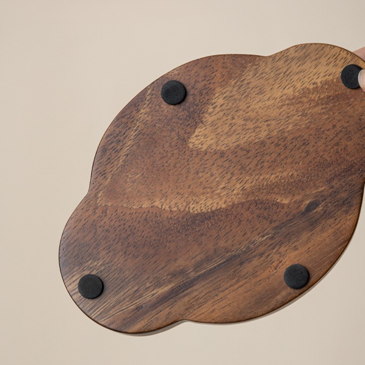 Embroidered Inlay Walnut Wood Begonia Shape Tea Boat (19) Embroidered Inlay Walnut Wood Begonia Shape Tea Boat