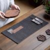 Vintage Style Spliced Design Xiangyunsha Silk Zen Tea Mat