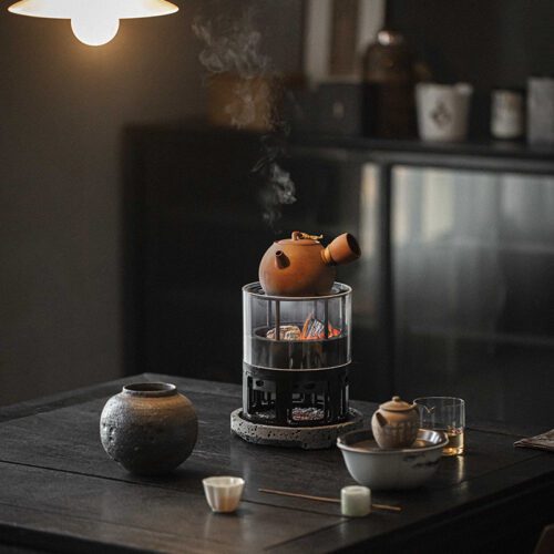 主图-02 Zen Style Glass Fire Appreciation Charcoal Stove