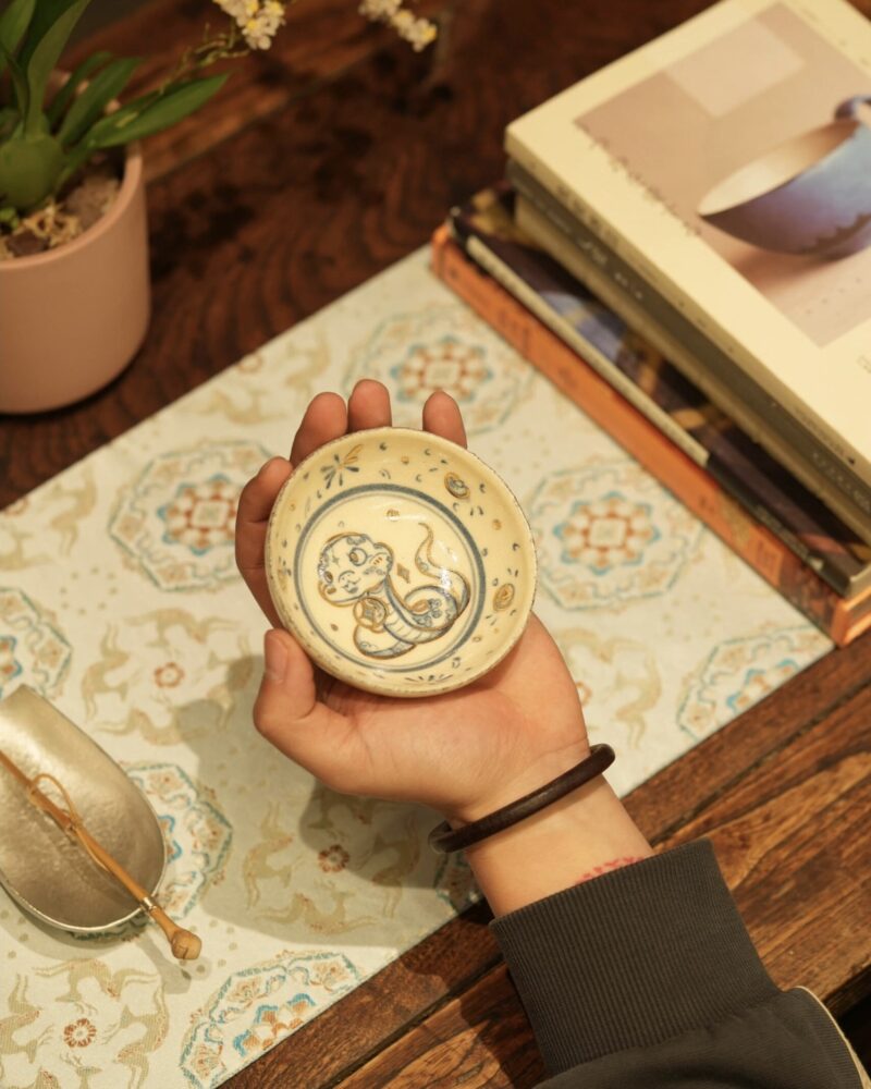 20241230_053115905_iOS Handmade Hand-painted Clay Baby Snake 80ml Puerh Tea Cup