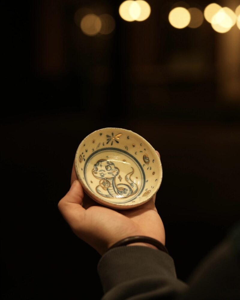 20241230_053116542_iOS Handmade Hand-painted Clay Baby Snake 80ml Puerh Tea Cup