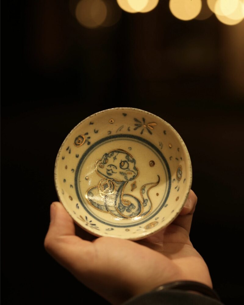 20241230_053116722_iOS Handmade Hand-painted Clay Baby Snake 80ml Puerh Tea Cup