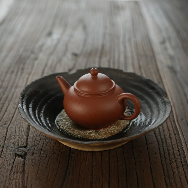 DSC01816 Handmade Wabisabi Style Clay Tea Boat