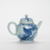 Ju Lan Studio Hand Paitned Qing Hua Tea Ware Series (2) Hand-painted Qinghua Ceramic Magpie On a Branch 90ml Chinese Teapot