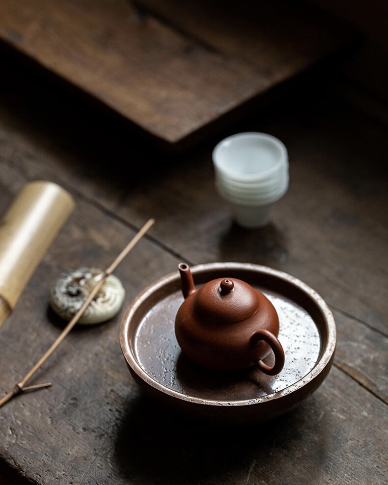 Vintage Style Red Copper Textured 420ml Tea Boat (5) Vintage Style Red Copper Textured 420ml Tea Boat