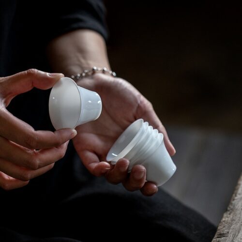 Extra Thin White Porcelain 30ml Gong Fu Cha Tea Cup (1) Extra Thin White Porcelain 30ml Gong Fu Cha Tea Cup