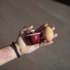 Handmade Ceramic Lang Hong 50ml Mini Gaiwan Set