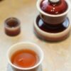 Handmade Ceramic Lang Hong 50ml Mini Gaiwan Set
