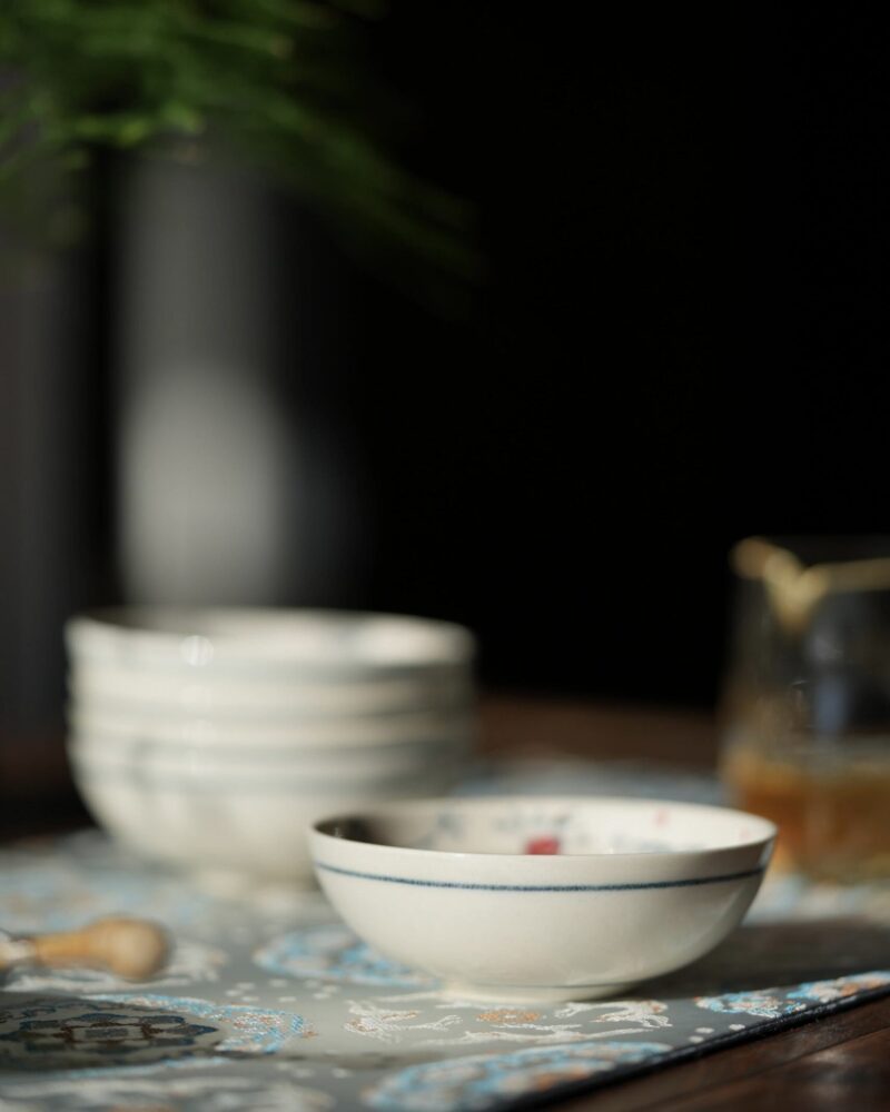 Handmade Hand-painted Ceramic Baby Snake 90ml Puerh Tea Cup CNY Version (5) Handmade Hand-painted Ceramic Baby Snake 90ml Puerh Tea Cup CNY Version