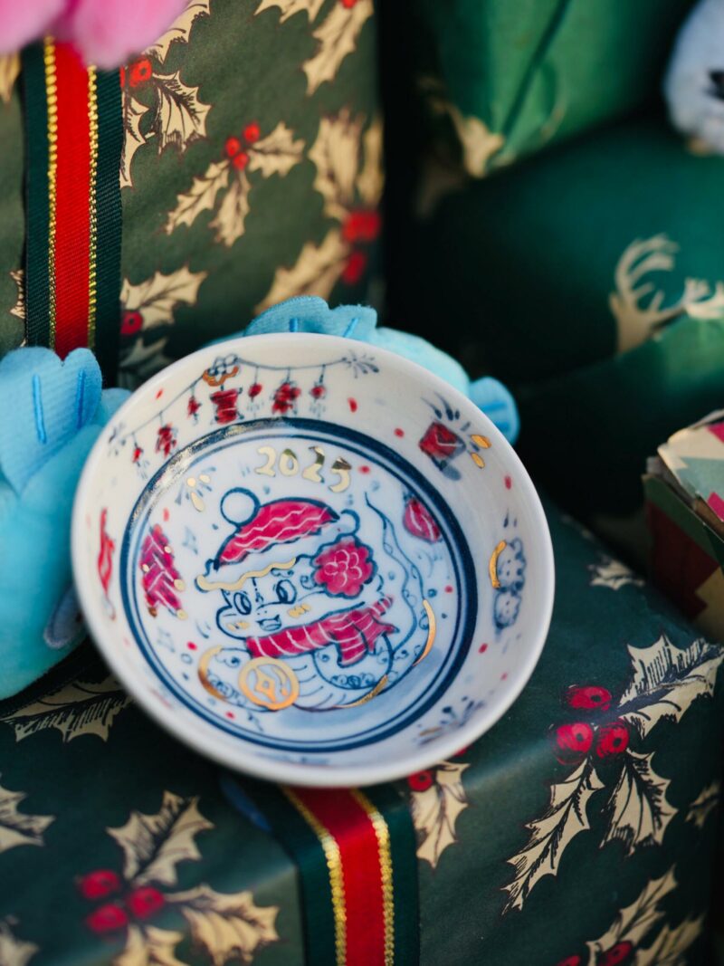 Handmade Hand-painted Ceramic Baby Snake 90ml Puerh Tea Cup CNY Version (7) Handmade Hand-painted Ceramic Baby Snake 90ml Puerh Tea Cup CNY Version